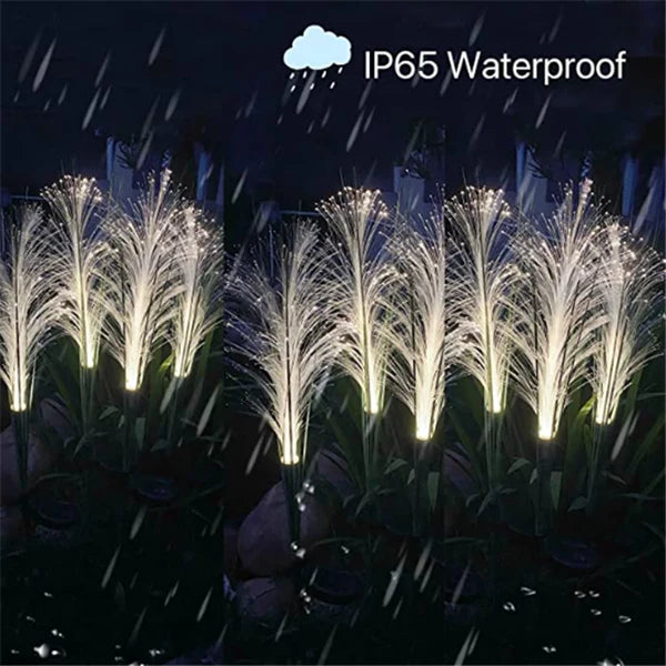 GlowPampas — Solar Reed Lamp