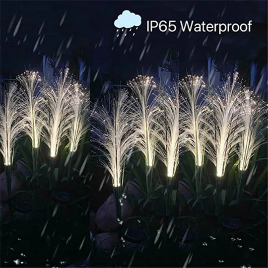 GlowPampas — Solar Reed Lamp