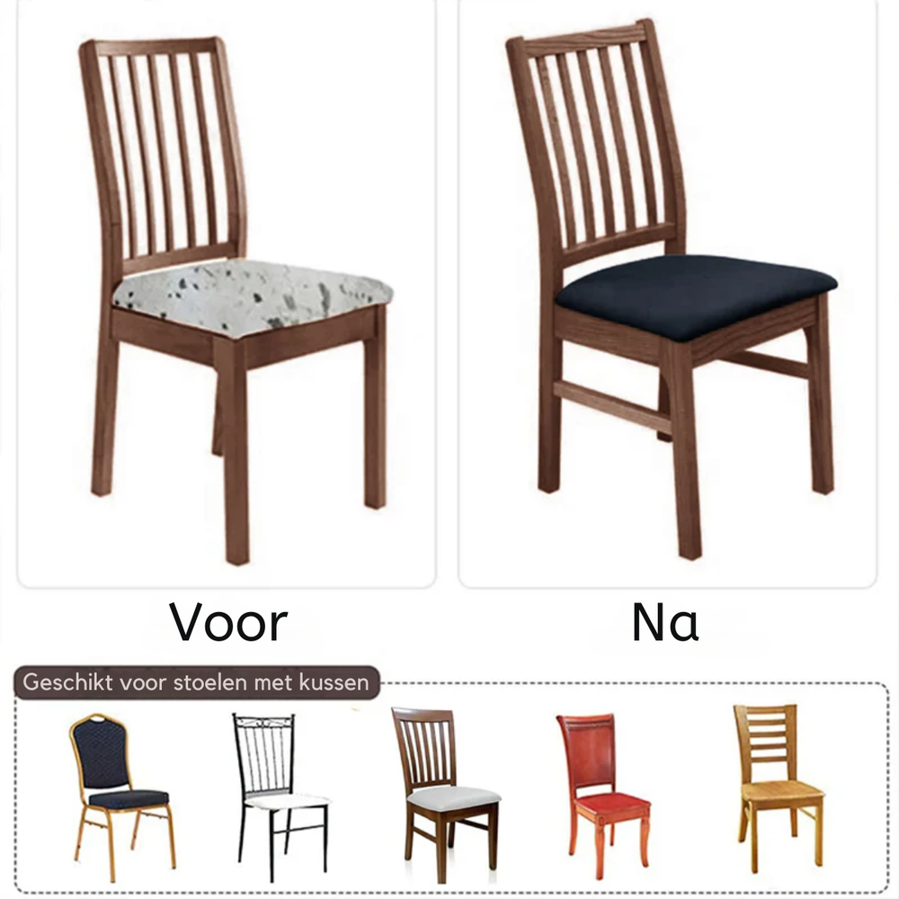 Rekbare waterdichte stoelhoezen (1 set van 4)