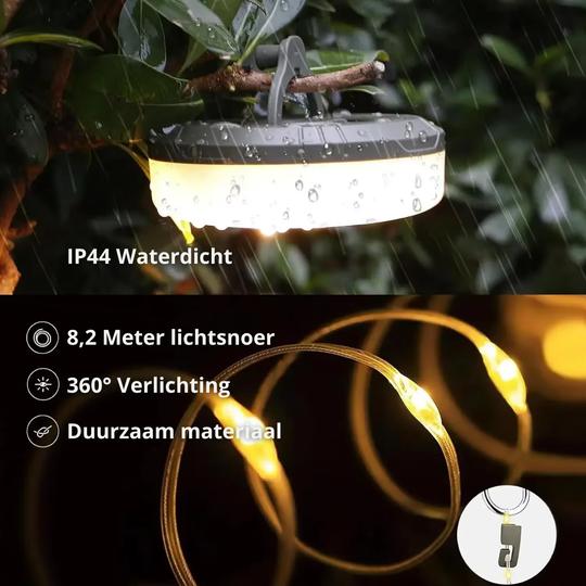 CampGlow — 4‑in‑1 Kampeerlantaarn
