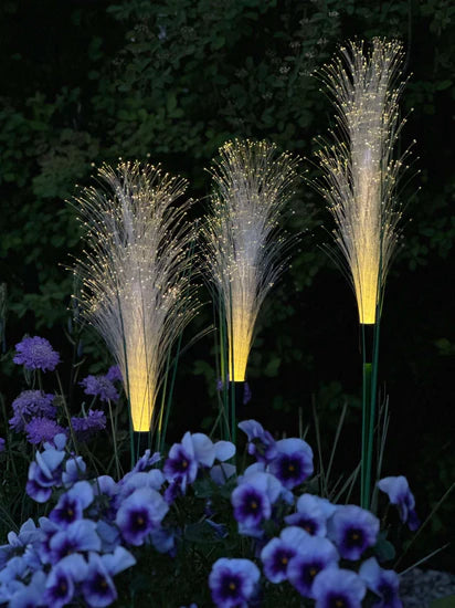 GlowPampas — Solar Reed Lamp
