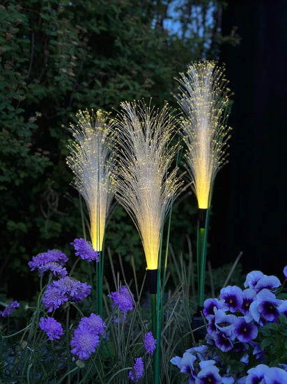 GlowPampas — Solar Reed Lamp