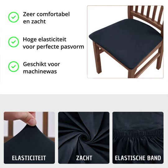 Rekbare waterdichte stoelhoezen (1 set van 4)