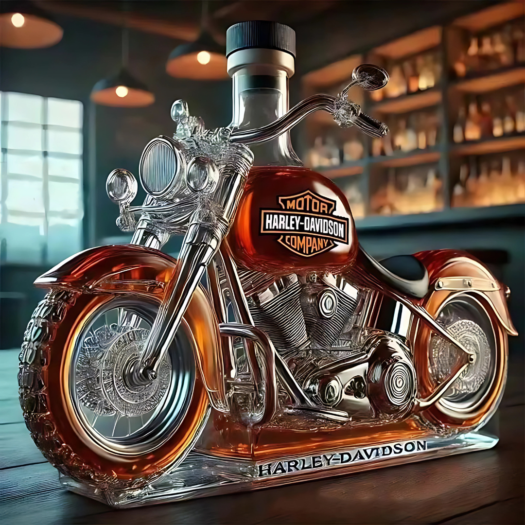 Motorfiets Whiskey- & Wijnfles – Limited Edition Borosilicaatglas