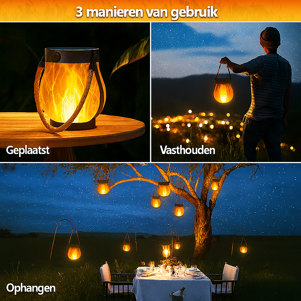 Dancing Flame — De Magische Tuinlantaarn