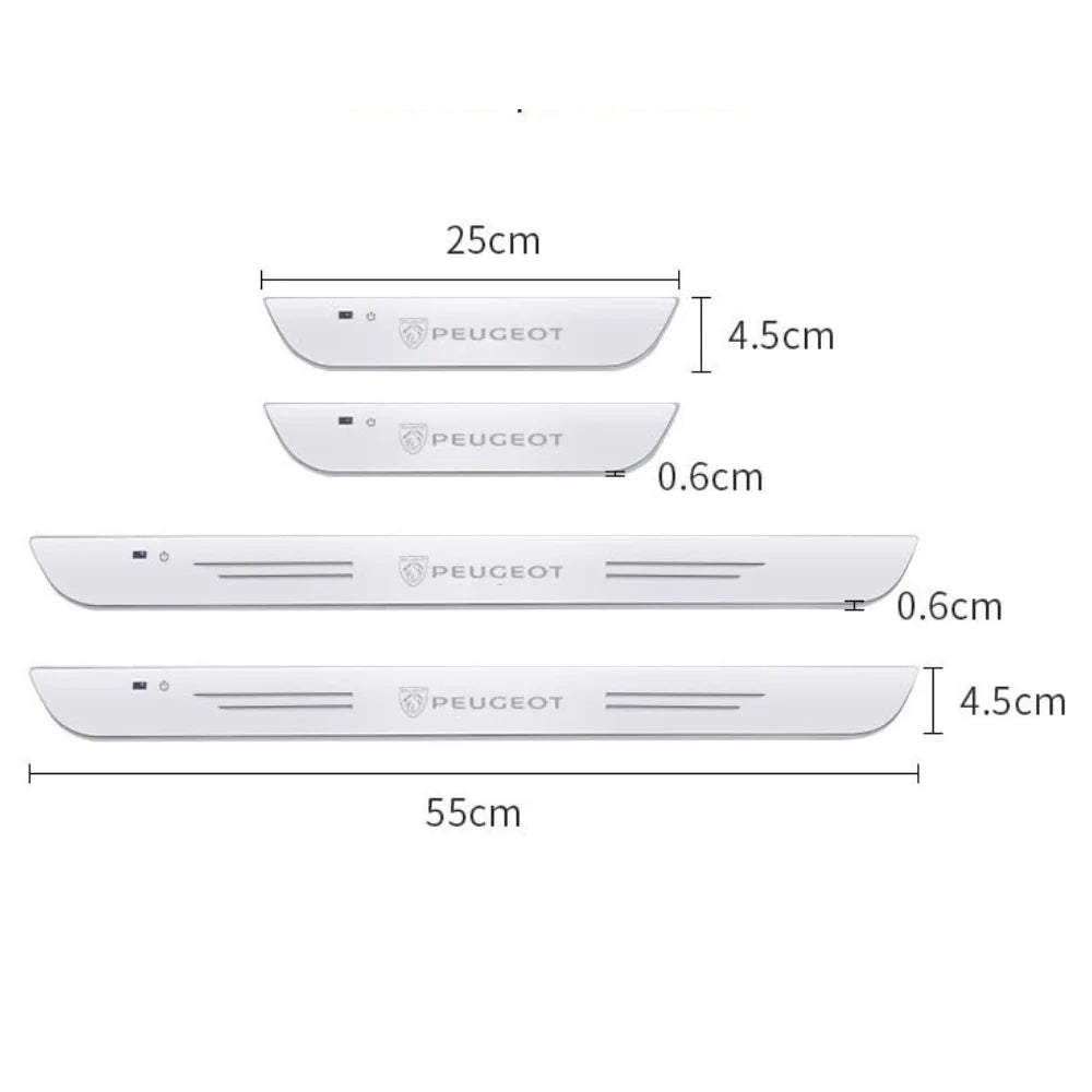 CarGlow – LED Deurdrempels (Set van 2 stuks)