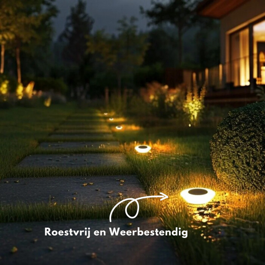 GlowPath — Solar Grondlamp (4-delige set)